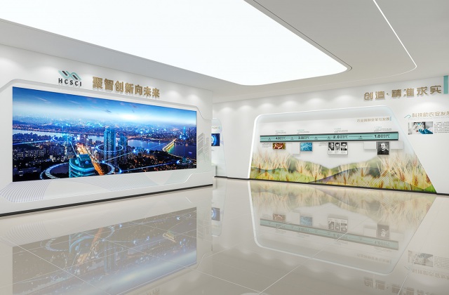 成都瀚辰光翼生物工程有限公司H2展廳設計制作安裝